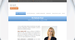 Desktop Screenshot of nathalie-raye-avocat.fr